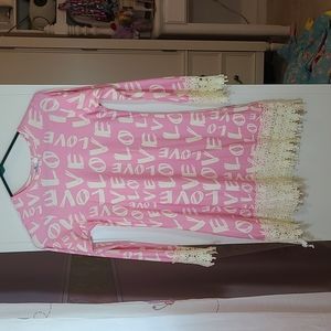 NWOT Girl's BMG Love Dress Size 10-12y